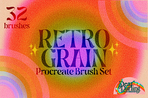Retro Grain Procreate Brush Set