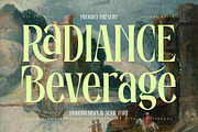 Radiance Beverage Modern Serif, a Serif Font by timelesstype.co (Thumbnail 1 of 20)