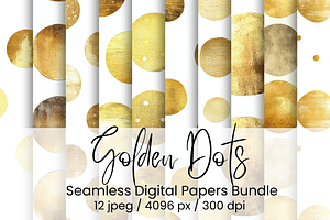 Golden Dots Seamless