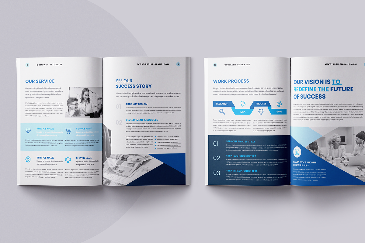 Brochure | Word, PPTX, InDesign, PSD, a Brochure Template by ArtisticLand (Photo 5 of 8)