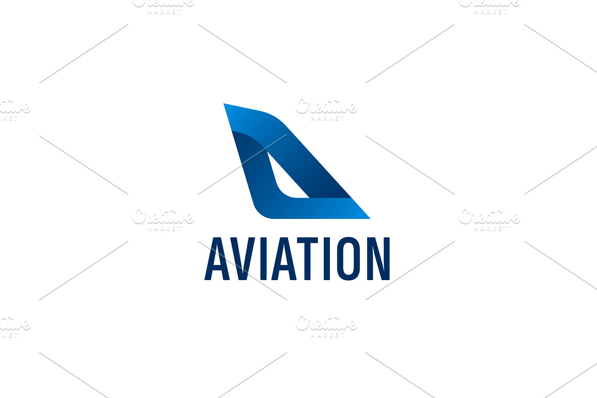 Aviation logo icon illustration, a Branding & Logo Template by Dyn Studio