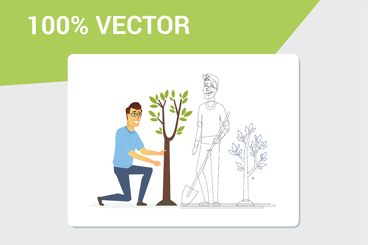 Volunteers - set of illustrations, an Animal Illustration by Boyko Pictures (Photo 3 of 9)