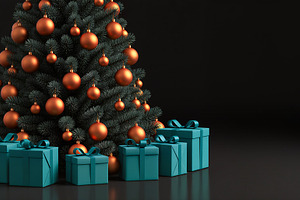 Christmas Tree with Ornaments, a Holiday Photo by Rafoz