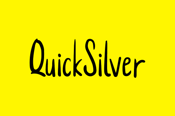 QuickSilver - Cute Handmade Font preview 8