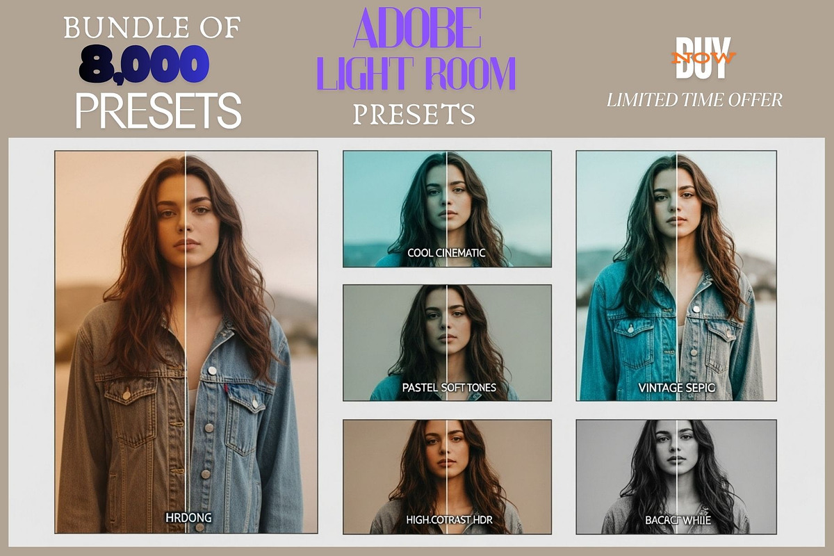 Preset Bundle Of 8,000 Soft Matte, a Preset Add-On by Aban's World (Photo 16 of 64)