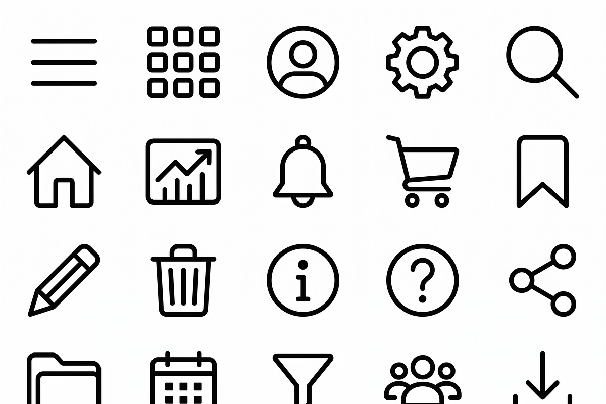 Bundles Vector Café Brunch Icon Set, an Outline Icon by adenpinkstore (Photo 4 of 9)