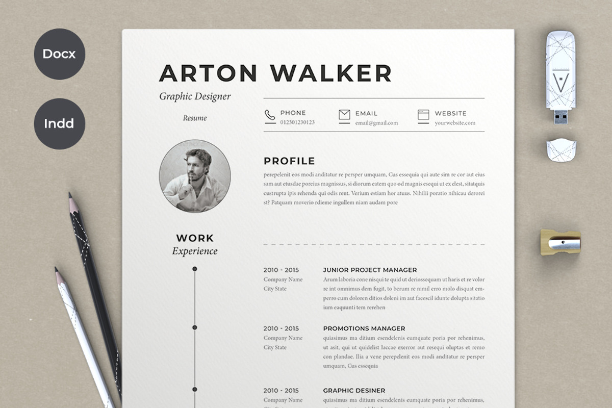 Resume Arton, a Resume Template by sz81 (Photo 1 of 5)