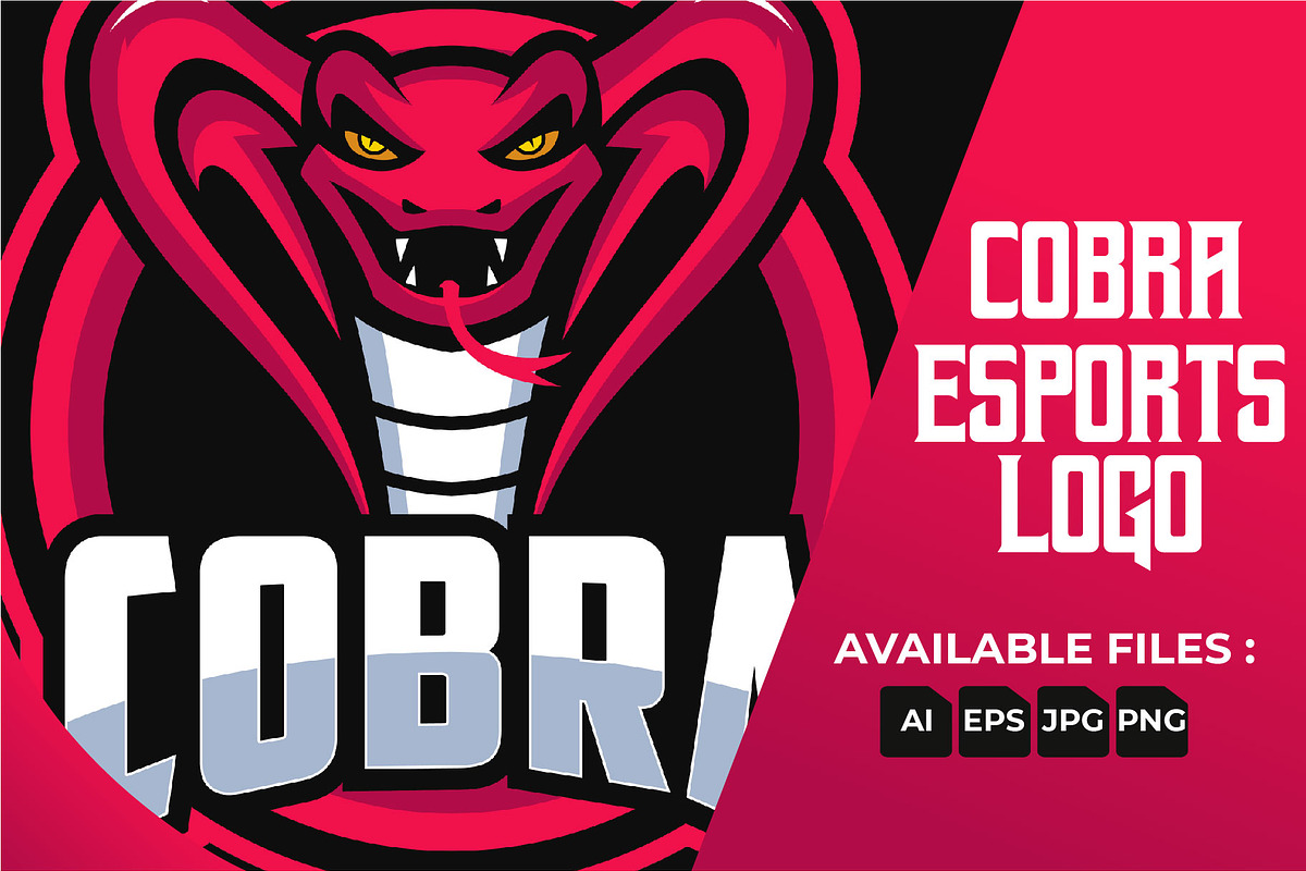 King Cobra Esports Logo Templates, a Branding & Logo Template by kidzdsgn (Photo 1 of 3)