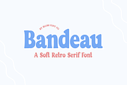 BANDEAU Soft Retro Serif Font, a Serif Font by Blush Font Co. (Thumbnail 1 of 4)