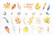 Bright Autumn. Watercolor collection, an Illustration by OctopusArtis (Thumbnail 3 of 6)
