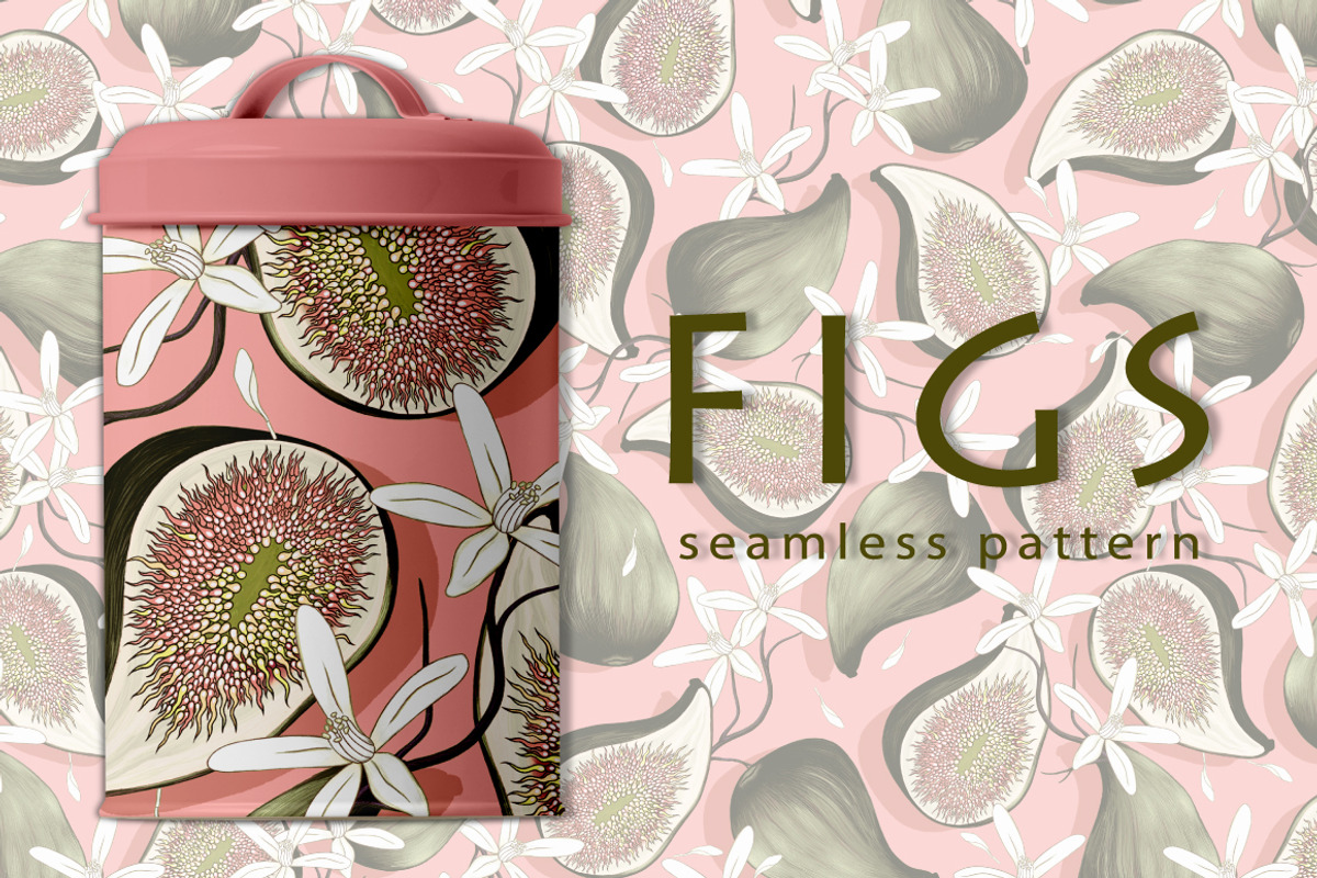 Seamless pattern - Figs, a Pattern Graphic by Yummy (Photo 1 of 6)