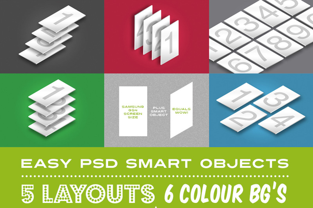 Isometric GS4 App Mockup Bundle, a Templates & Theme by PitchStock (Photo 5 of 5)