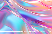 Iridescent Holographic Backgrounds, a Background Graphic by tatiankaart (Thumbnail 10 of 16)