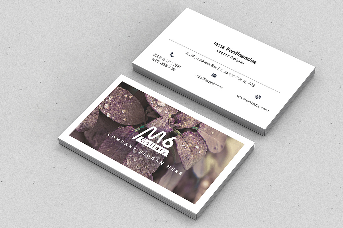 Nature Business Card Template- S51, a Business Card Template by M6 Gallery (Photo 5 of 5)
