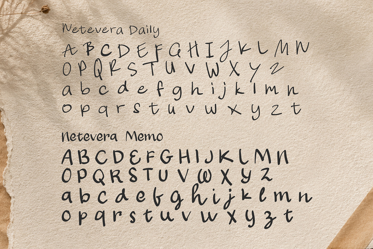 Notevera Duo - Natural Handwritten, a Handwritten Font by Lettertype Studio (Photo 7 of 10)