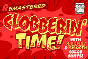Clobberin' Time - ultrabold comic FX, a Handwritten Font by Comicraft Fonts (Thumbnail 1 of 6)