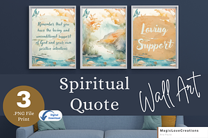 Spiritual Positive Quote Print Wall