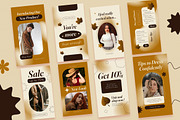 Brown Autumn Fashion Instagram Set, a Social Media Template by Aiyari Graphic (Thumbnail 4 of 5)