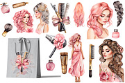 Hair salon png clipart, beauty png, an Object Graphic by Mrs.Swan_Design (Thumbnail 3 of 6)
