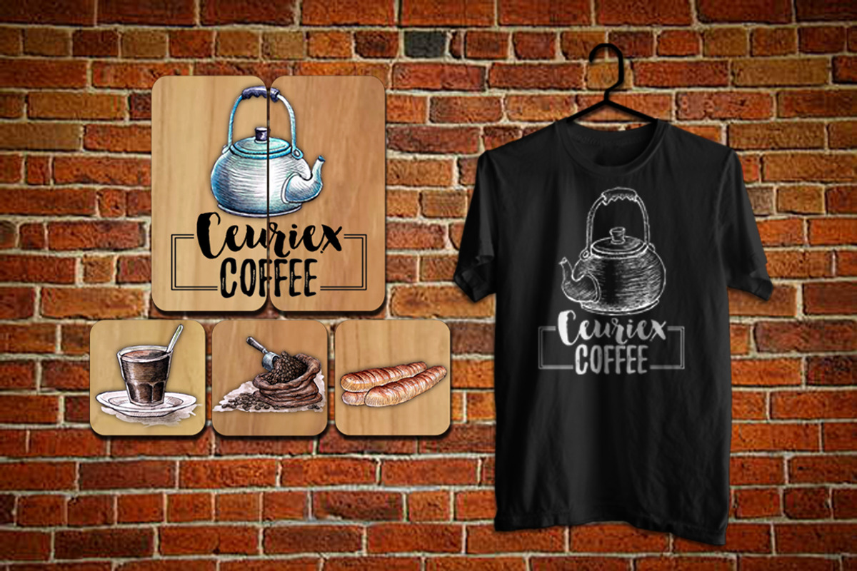 Watercolor Coffee Element, a Food Illustration by Graphobia (Photo 10 of 10)