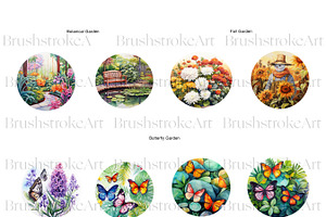 Garden Clipart, Flower Garden Animal