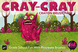 Procreate Cray-Cray Crayon Brushes