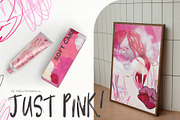 Just Pink collage background texture, an Object Graphic by Yuliya Derbisheva (Thumbnail 6 of 14)
