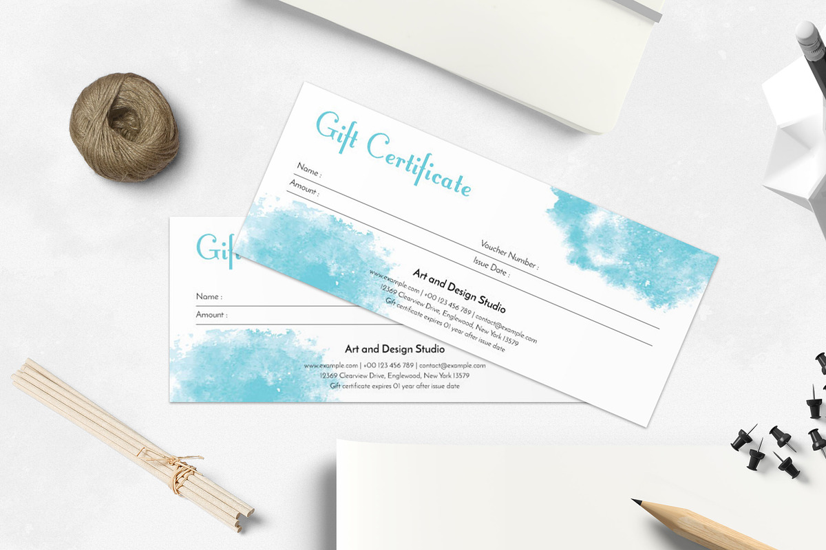Gift Certificate, a Card Template by Amit Debnath (Photo 1 of 3)