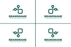 Letter B D P Q Scissor Logo, a Branding & Logo Template by Pray Art Design Studio