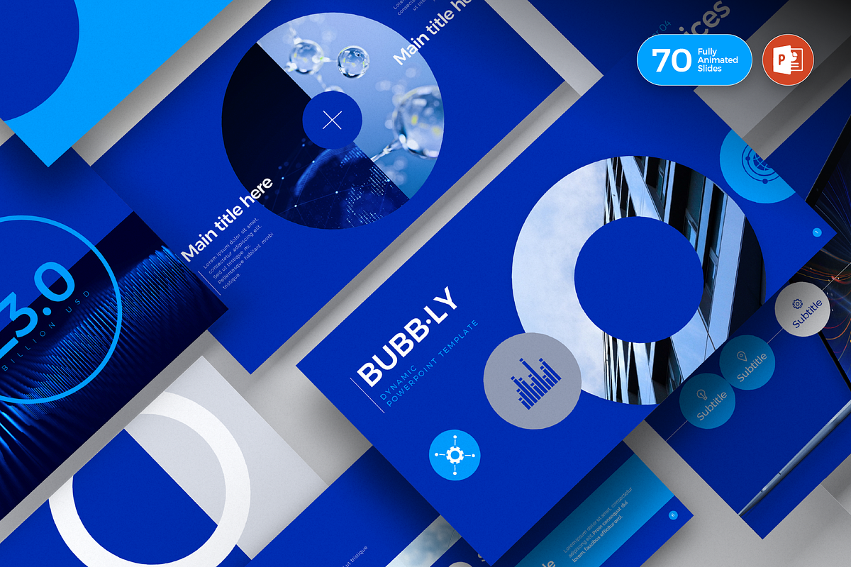 [BUBBLY] Dynamic Powerpoint Template, a Presentation Template by BOLD.Graphic (Photo 1 of 16)