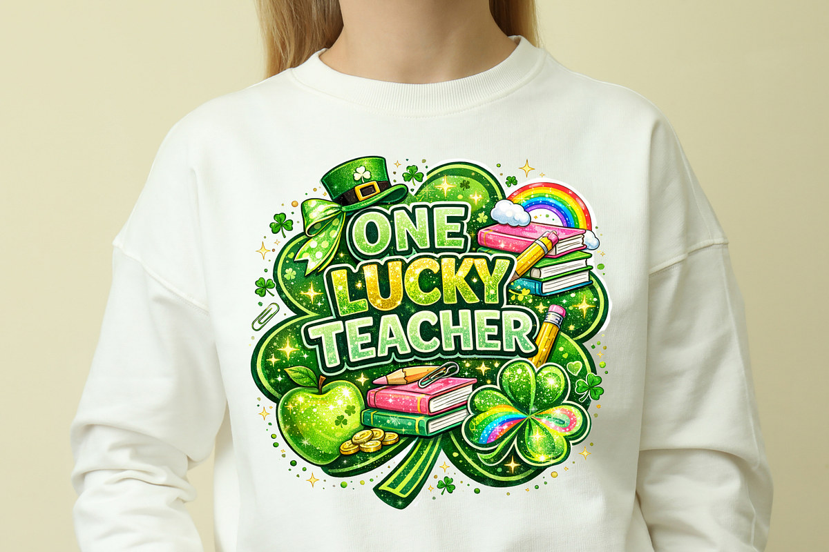 Lucky Teacher St Patrick’s Day PNG,, a Graphic by Vector Portal (Photo 5 of 7)