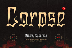 CS Corpse Chicano Graffiti Font