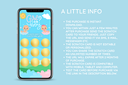 Girl Gender Reveal Scratch Card, a Social Media Template by SunshineStudioBoutique (Thumbnail 4 of 8)