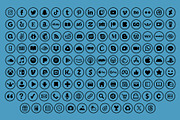 Circle Outline Social Media Icons, an Icon by Running With Foxes (Thumbnail 7 of 8)