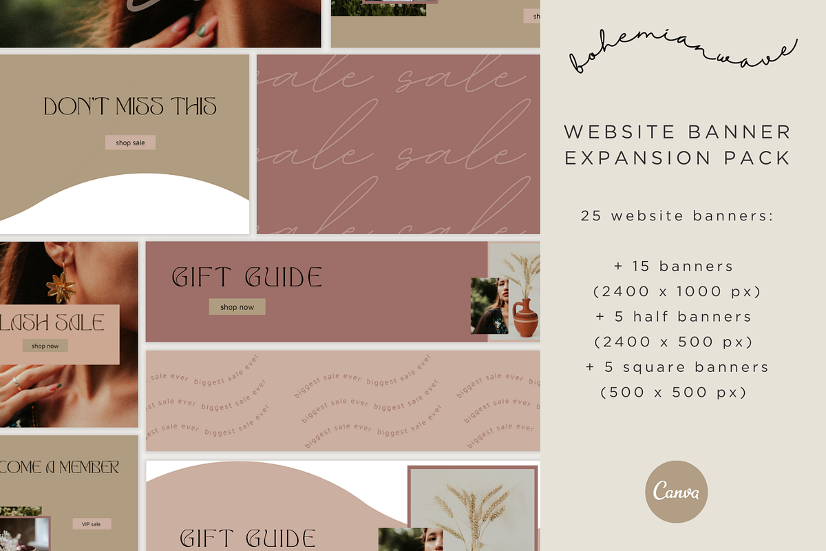 Shopify Theme Bundle | Boho Wave, a Templates & Theme by Easy Website Themes (Photo 5 of 10)