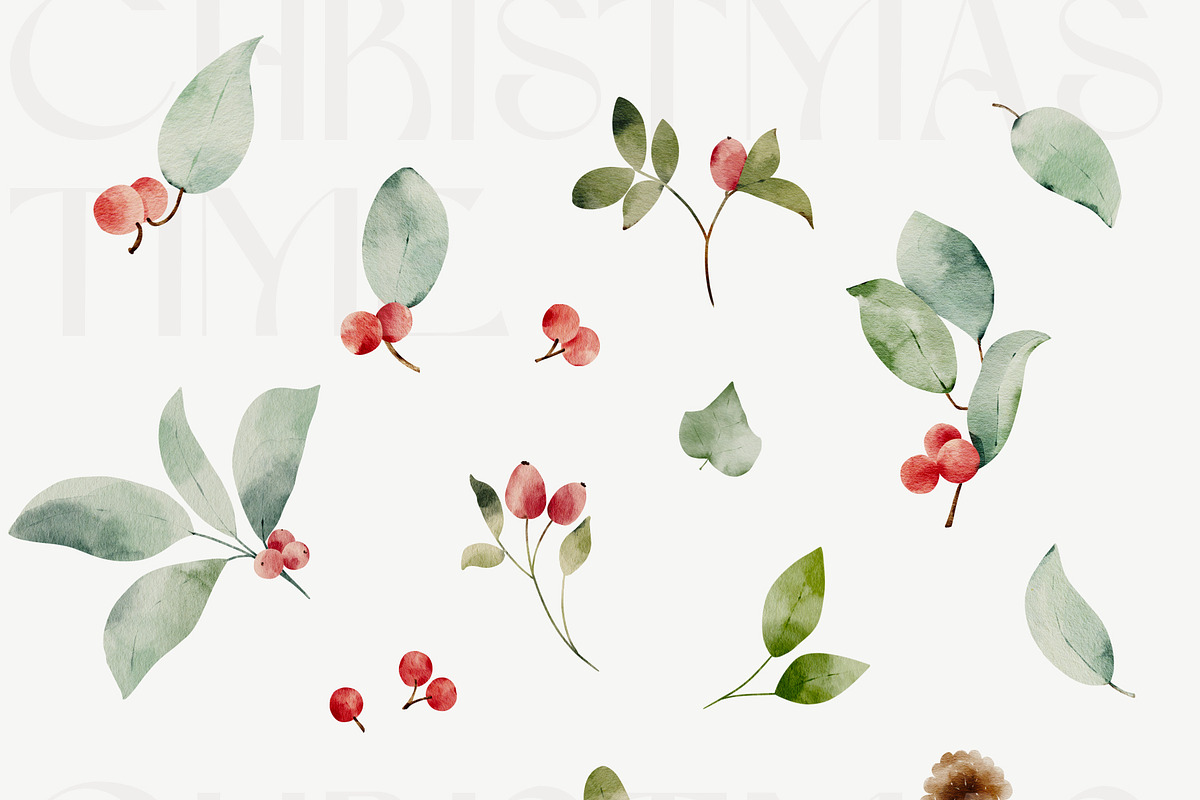 Watercolor Winter Collection, an Object Illustration by bloomscape (Photo 2 of 10)