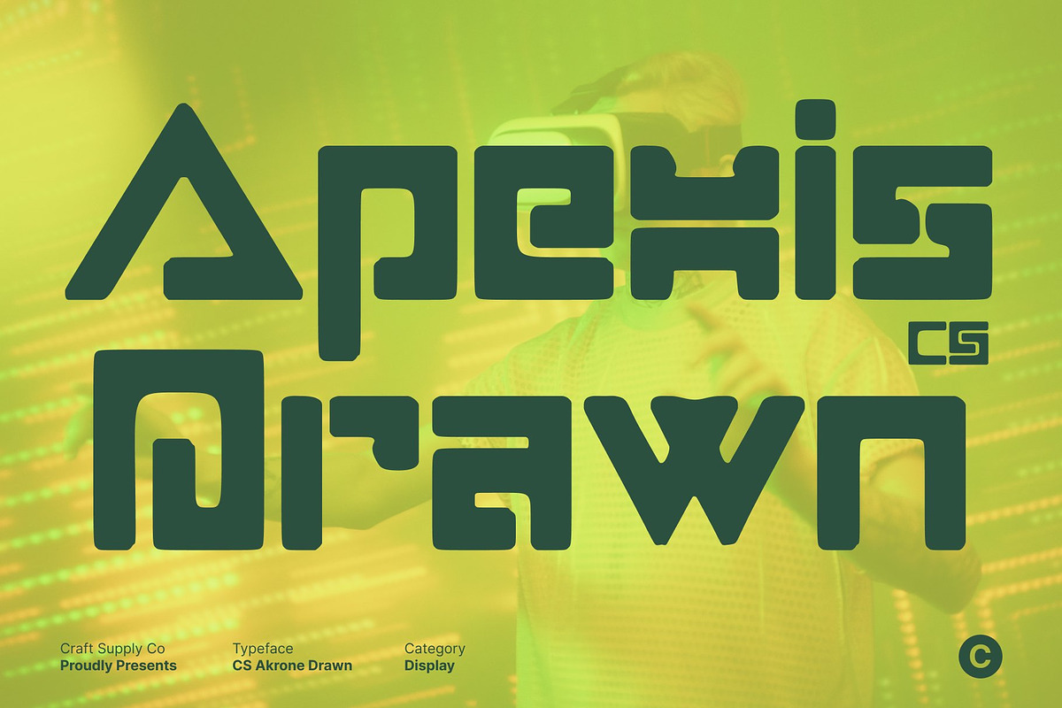 CS Apexis Drawn, a Sans Serif Font by Craft Supply Co. (Photo 1 of 8)