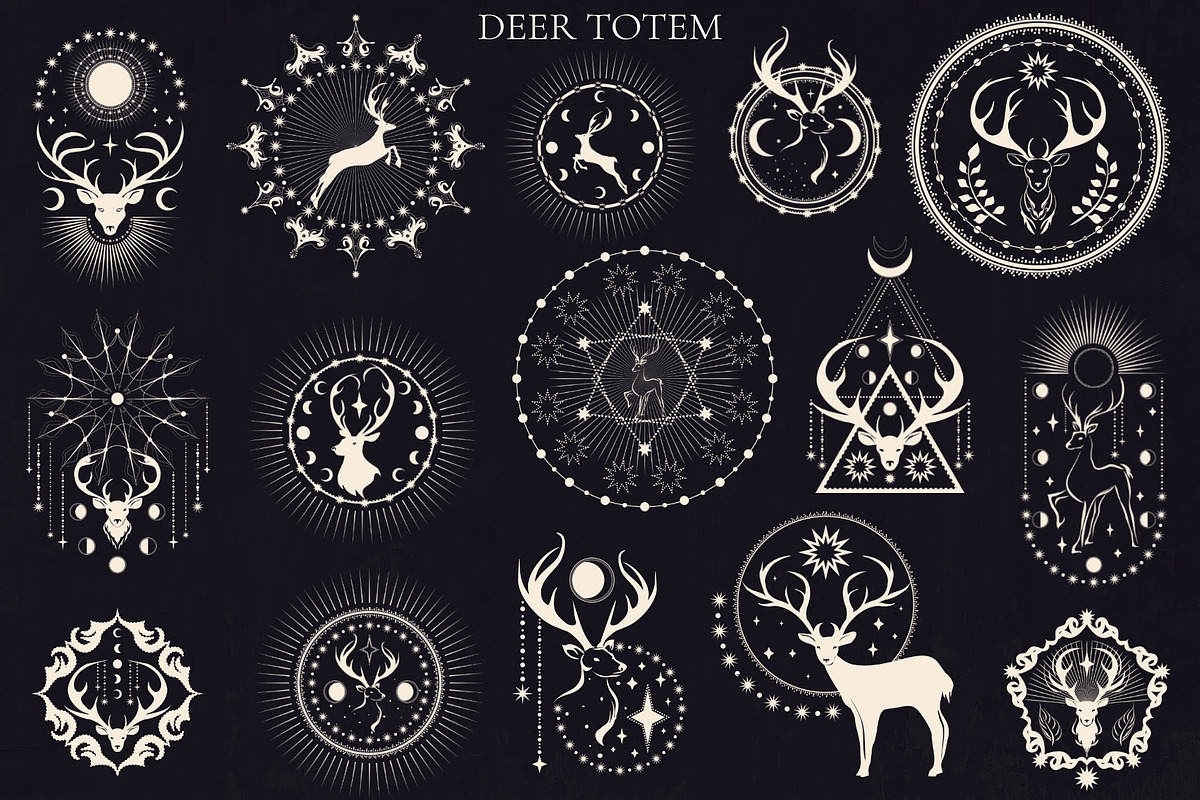 Deer Totem, an Animal Illustration by Salted Galaxy (Photo 3 of 10)