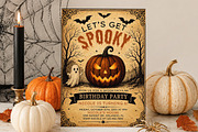 Halloween Birthday Party Invitation, an Invitation Template by Arslan (Thumbnail 1 of 5)
