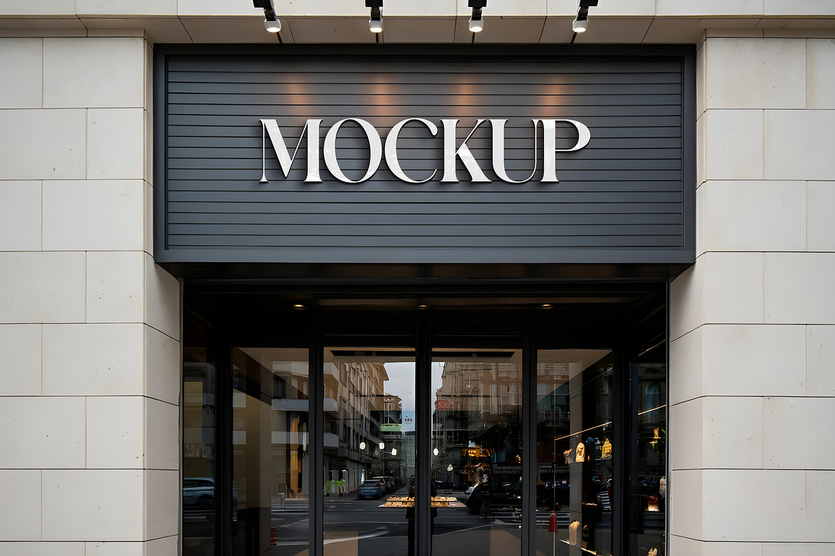 Logo Mockup Facade Sign, a Mockup by GenesisCreativeCo (Photo 3 of 3)