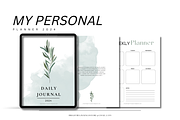 Contemporary Journal Planner, a Templates & Theme by Bright Beginnings Store (Thumbnail 2 of 5)