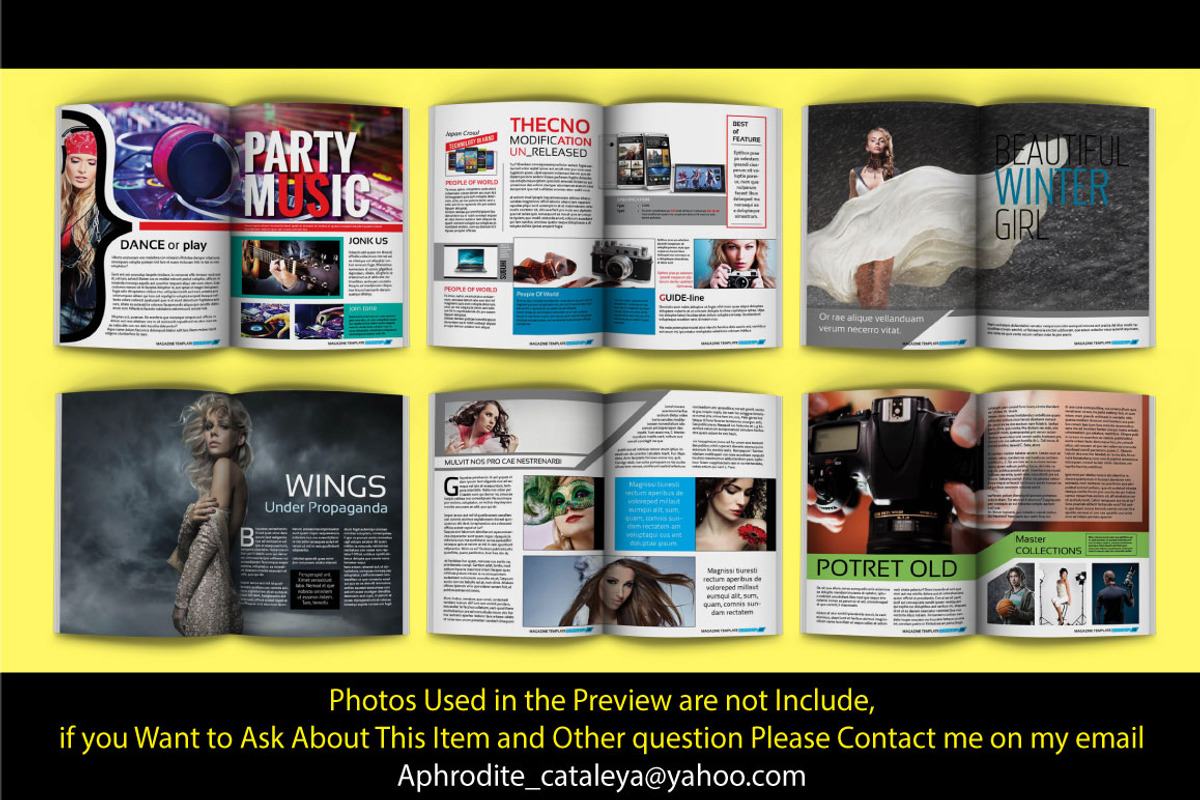 Creative Indesign Magazine Template, a Magazine Template by Orlin (Photo 5 of 5)