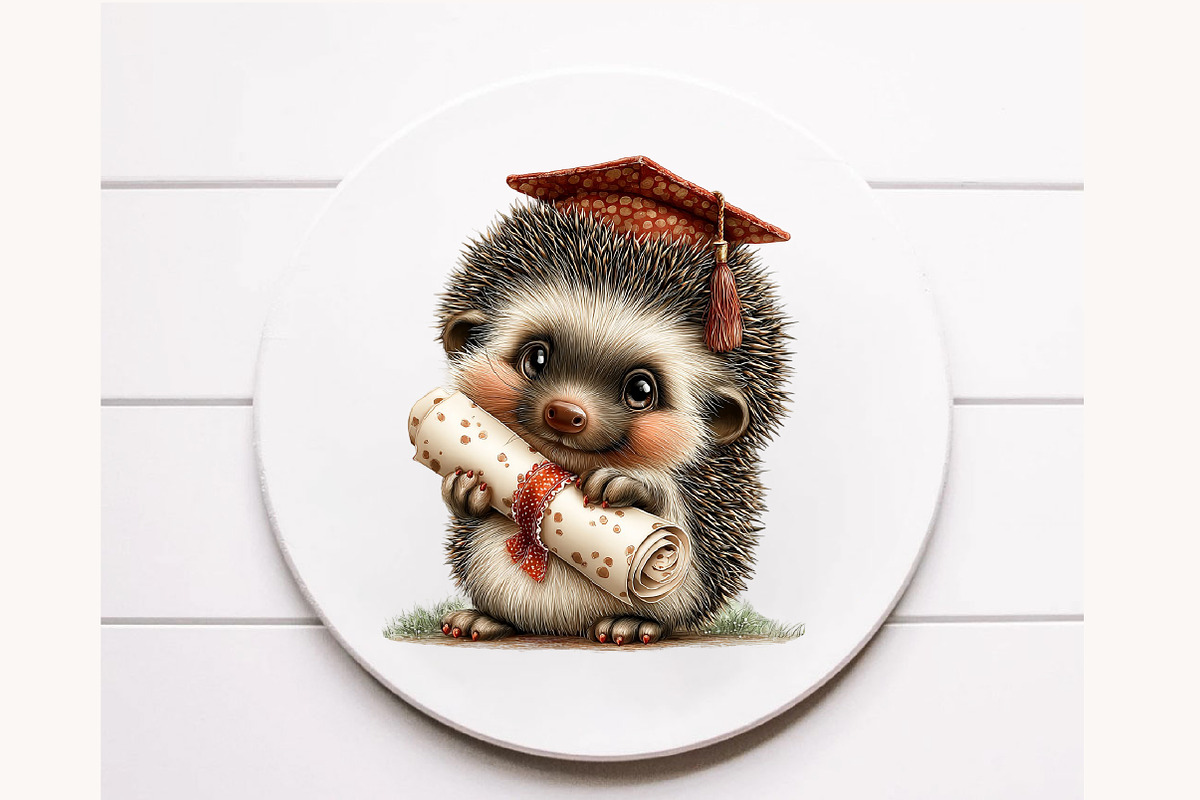 Whimsical Graduation Animals clipart, an Illustration by Designworld (Photo 2 of 10)