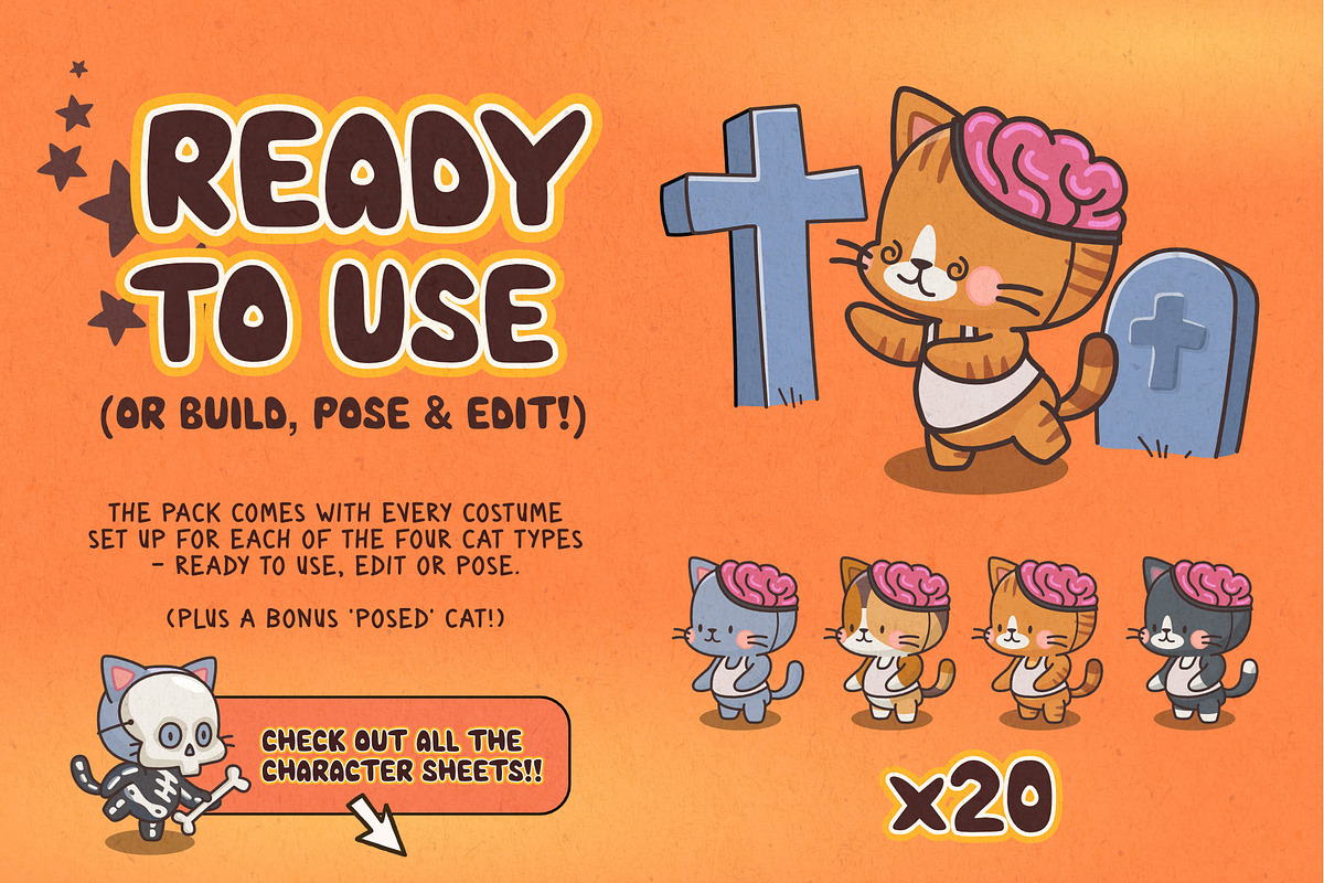 Cats in Costumes: Halloween Edition, an Illustration by Green Room Media (Photo 5 of 27)