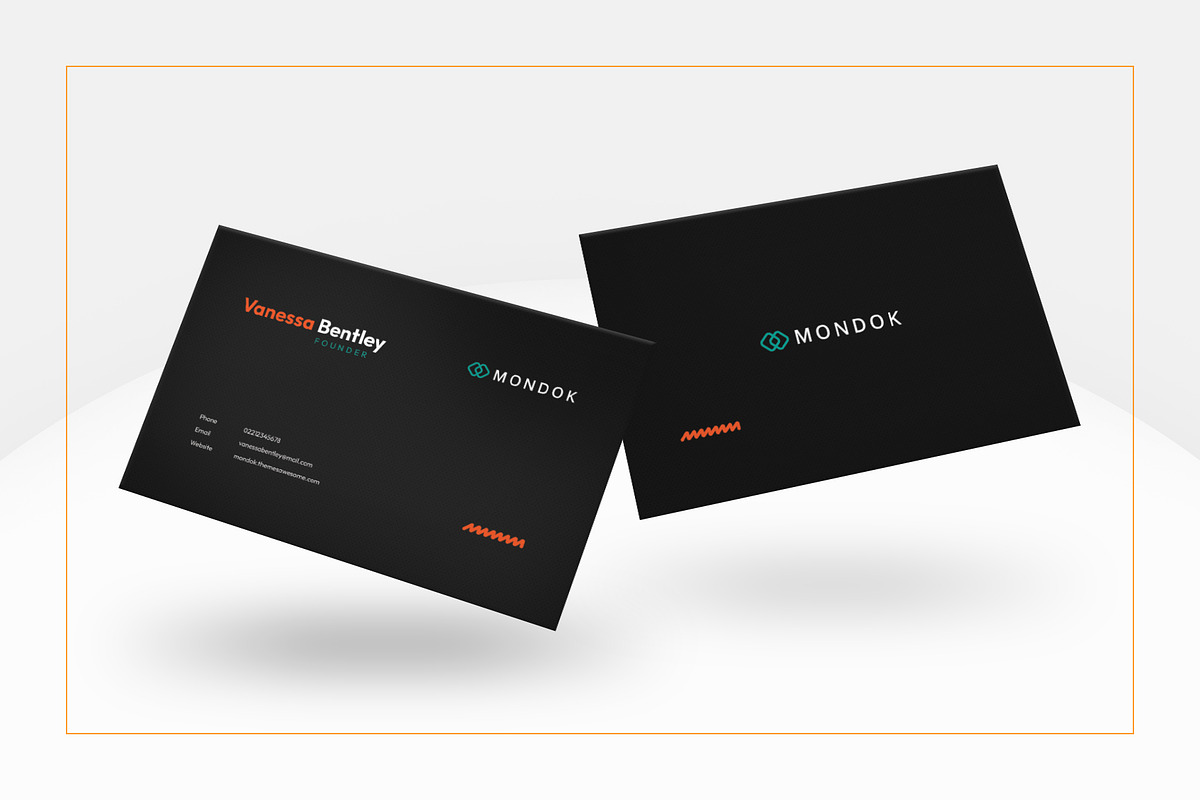 Business Card - Mondok 1, a Business Card Template by Themes Awesome (Photo 3 of 3)