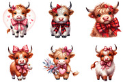 Cute Highland Western Cow, an Illustration by DreamCafeArt (Thumbnail 4 of 5)