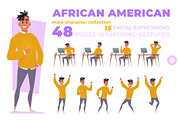 African American male Collection, an Illustration by VectorVision (Thumbnail 1 of 7)