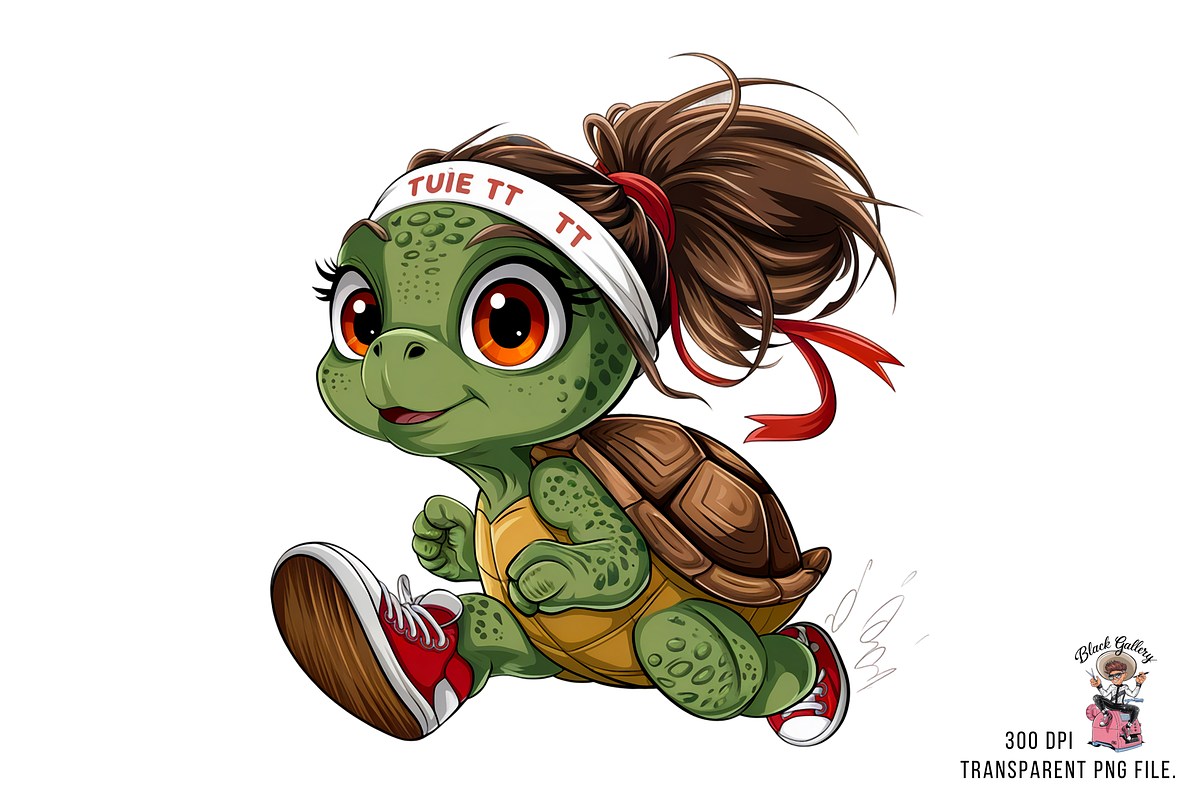 Sea Turtle Sport Runner PNG Bundle, a Graphic by Clipart Bloom (Photo 2 of 16)