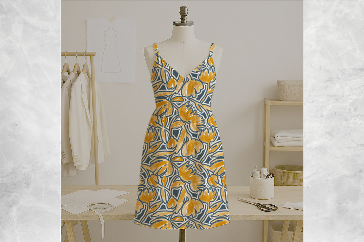 FLORAL SEAMLESS PATTERN, a Pattern Graphic by MartinShop (Photo 4 of 10)