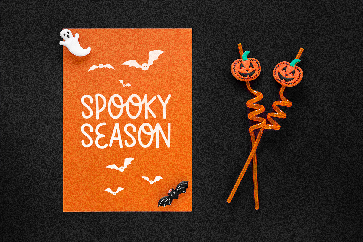 Fright Ghosts spooky halloween font, a Handwritten Font by supfonts (Photo 8 of 8)